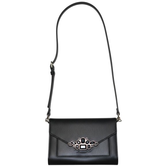 Nine West Embellished Crossbody Black Wallet on Chain Date-night Aesthetics - Picture 1 of 6